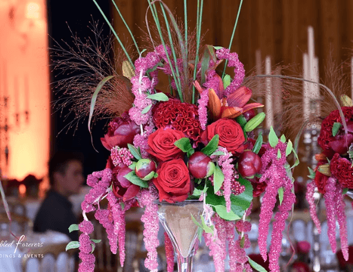 sags mit Blumen